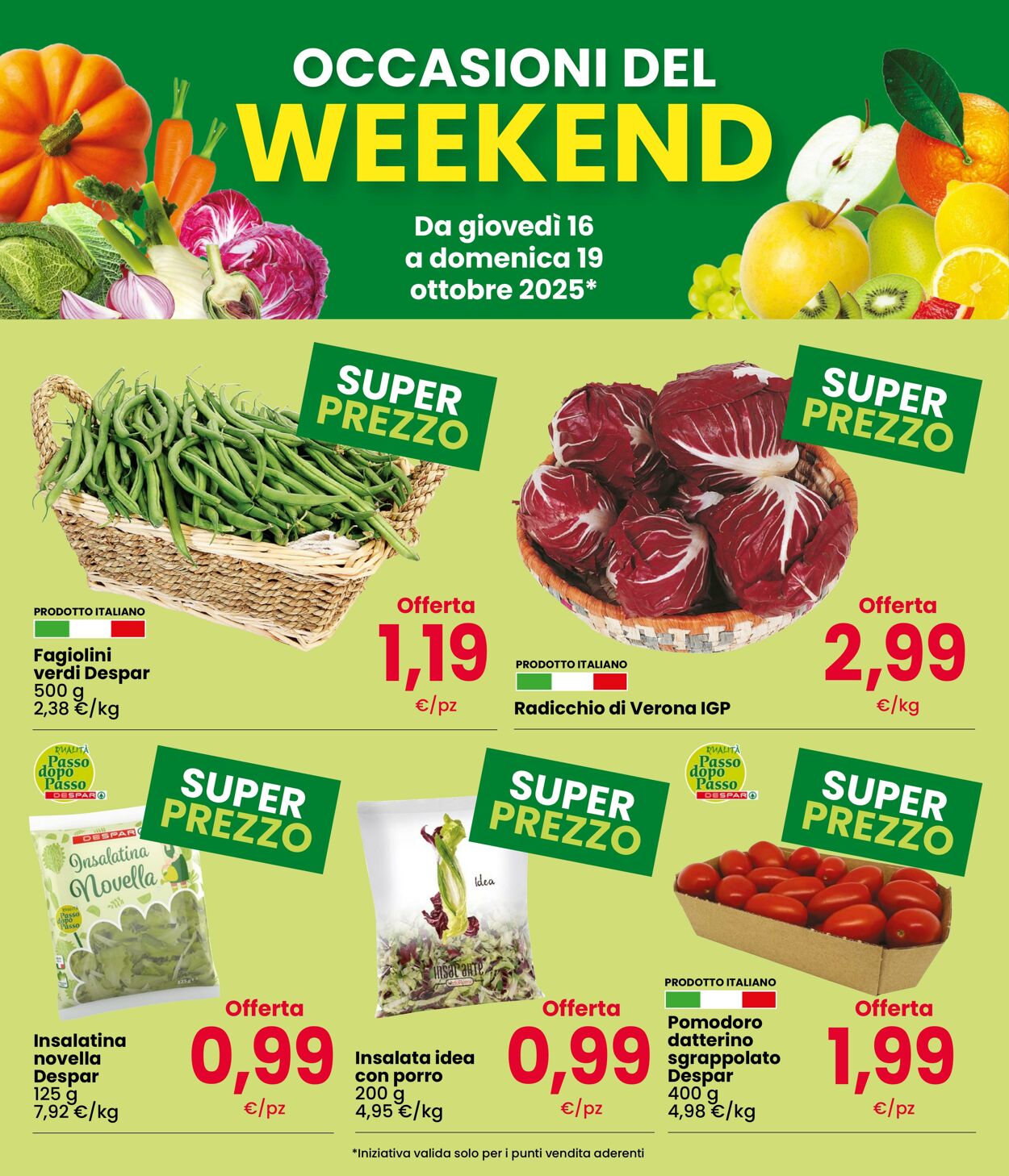 Volantino Eurospar 16.10.2025 - 19.10.2025