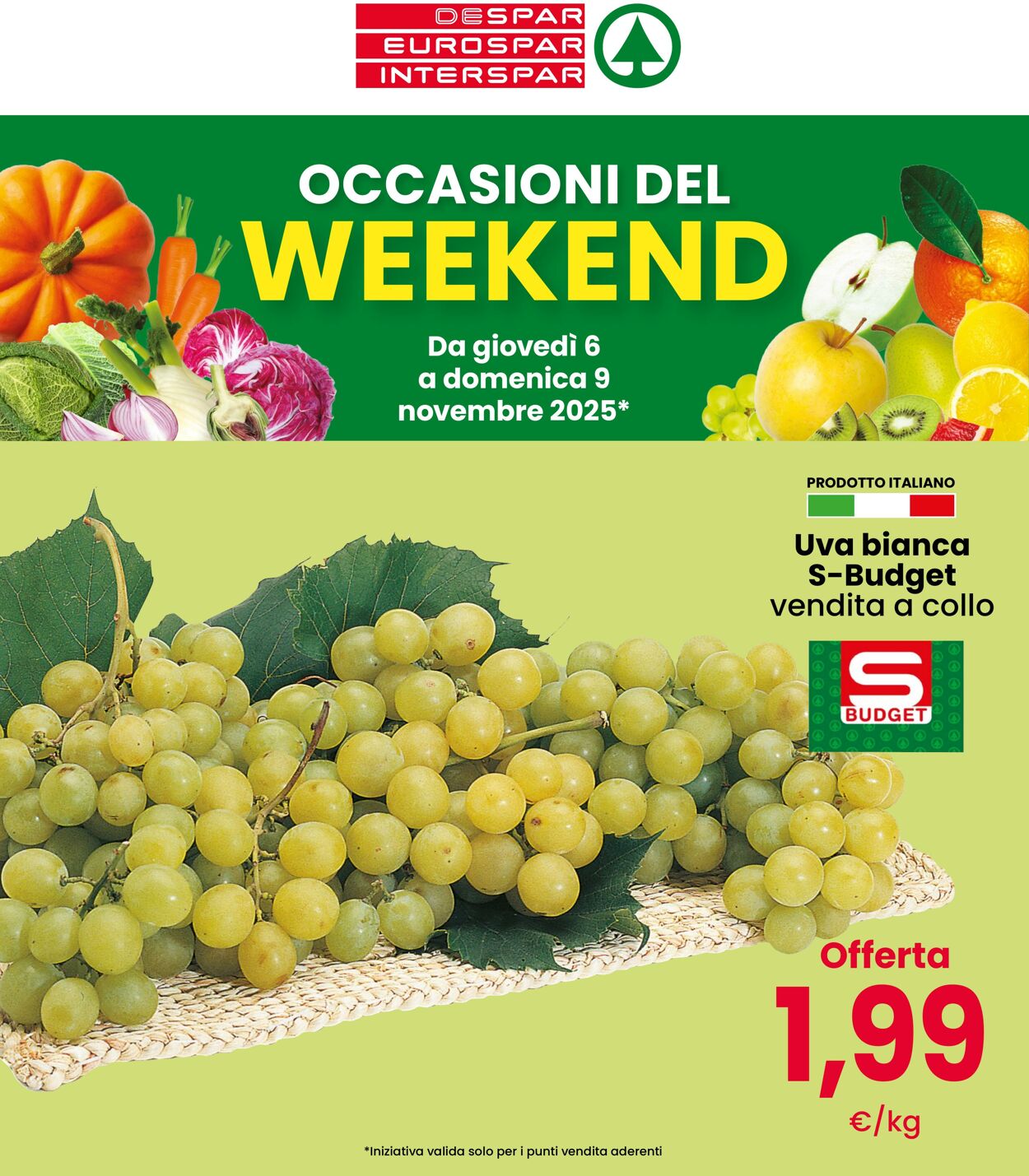 Volantino Eurospar 06.11.2025 - 09.11.2025