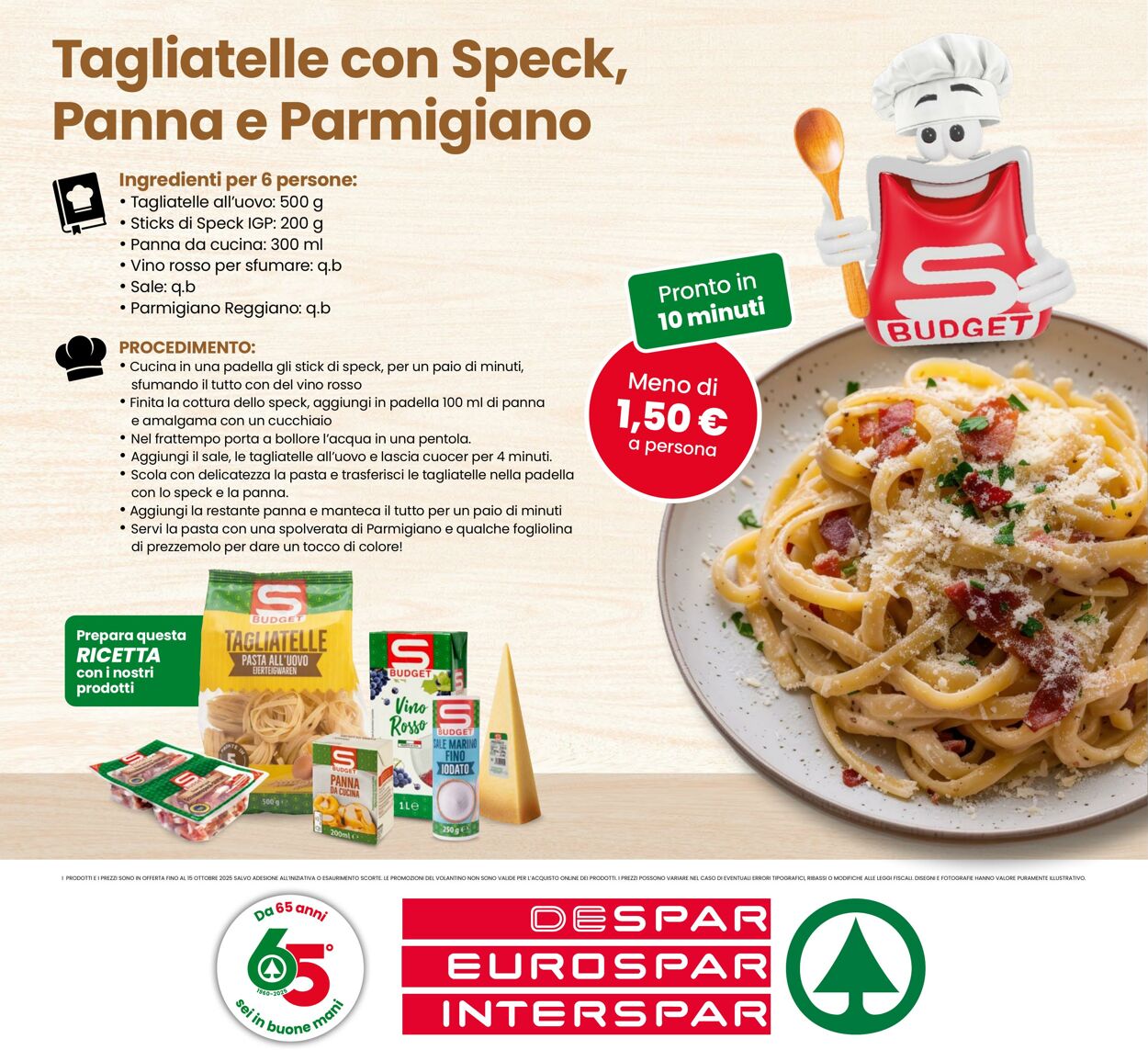 Volantino Eurospar 18.09.2025 - 15.10.2025