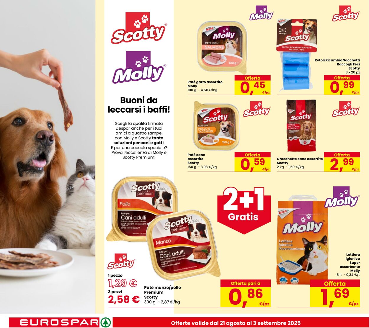 Volantino Eurospar 21.08.2025 - 03.09.2025