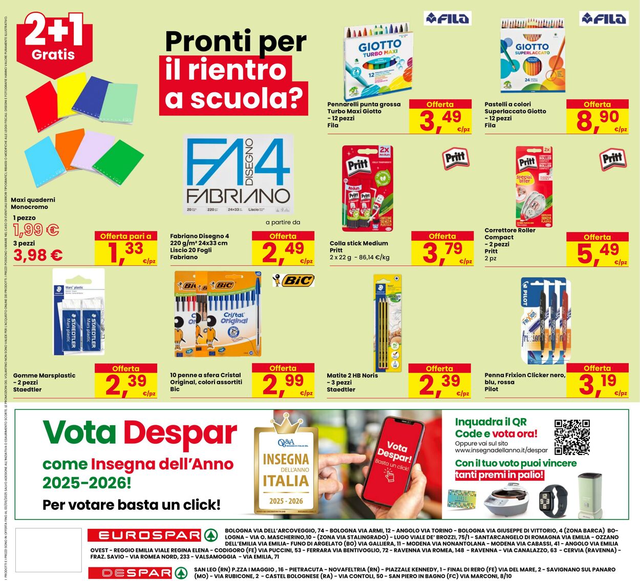 Volantino Eurospar 21.08.2025 - 03.09.2025