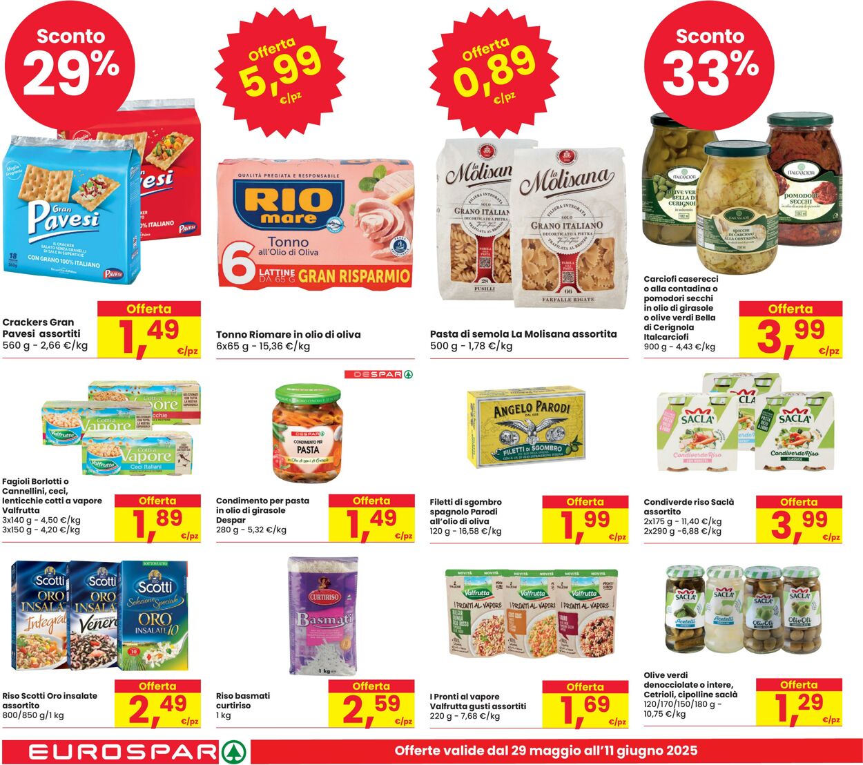 Volantino Eurospar 29.05.2025 - 11.06.2025