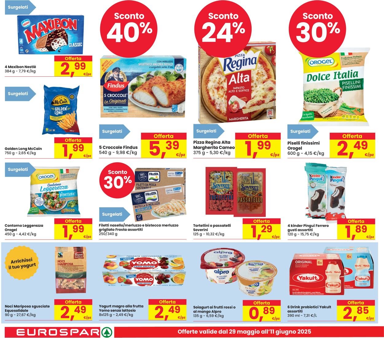 Volantino Eurospar 29.05.2025 - 11.06.2025