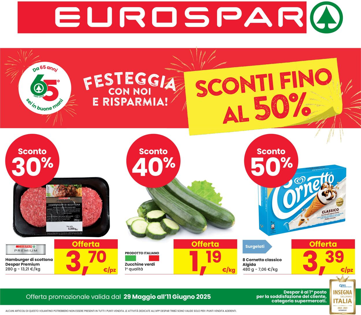 Volantino Eurospar 29.05.2025 - 11.06.2025