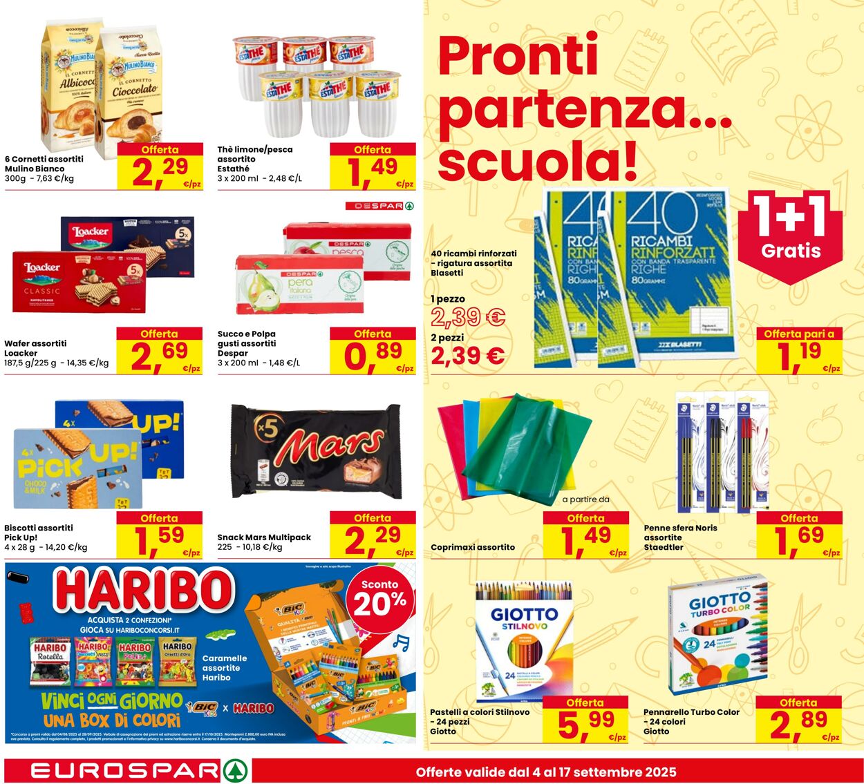 Volantino Eurospar 04.09.2025 - 17.09.2025