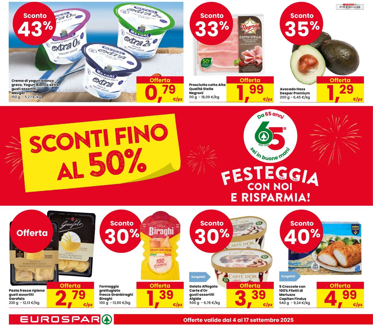 Volantino Eurospar 04.09.2025 - 17.09.2025