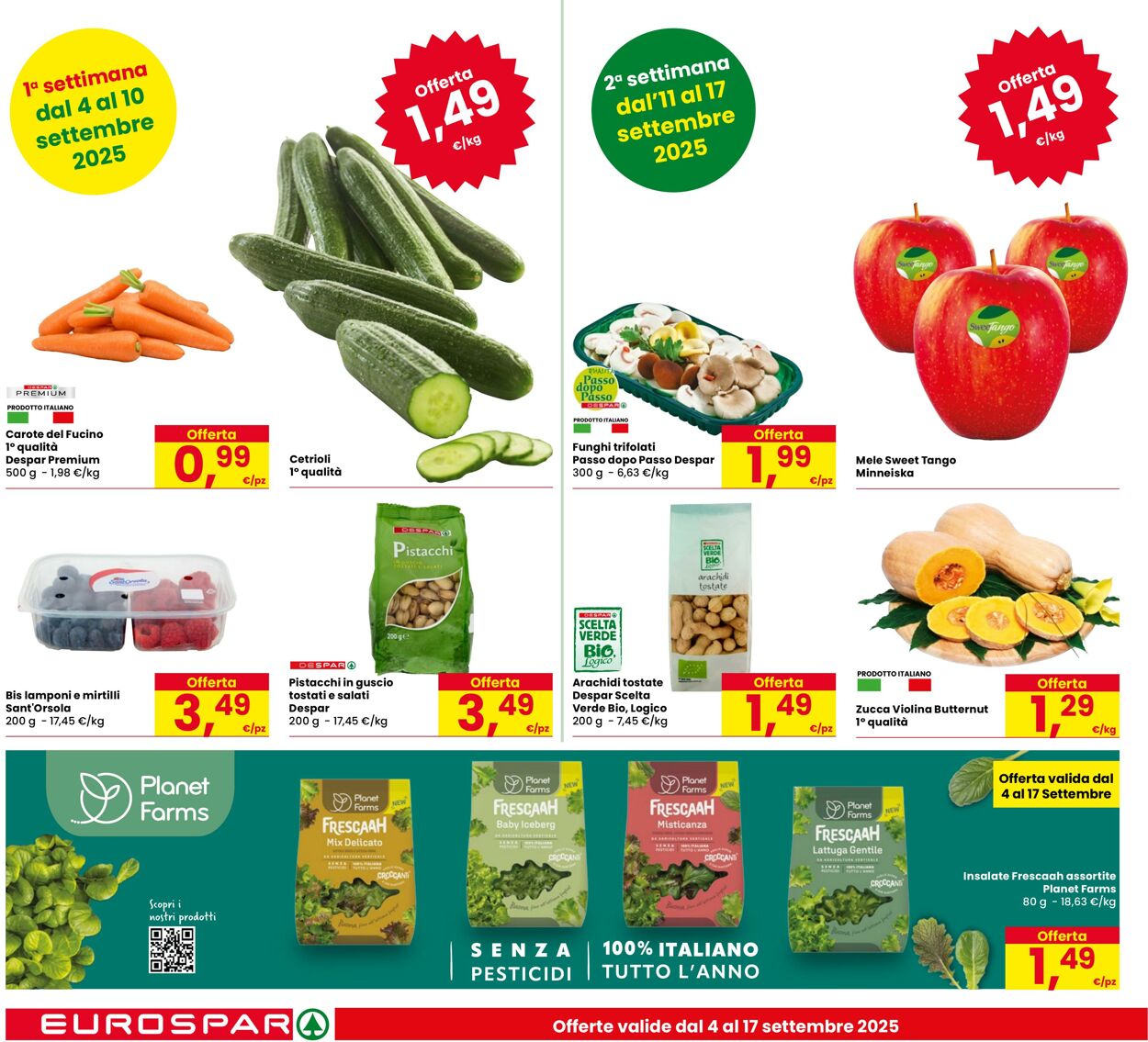 Volantino Eurospar 04.09.2025 - 17.09.2025