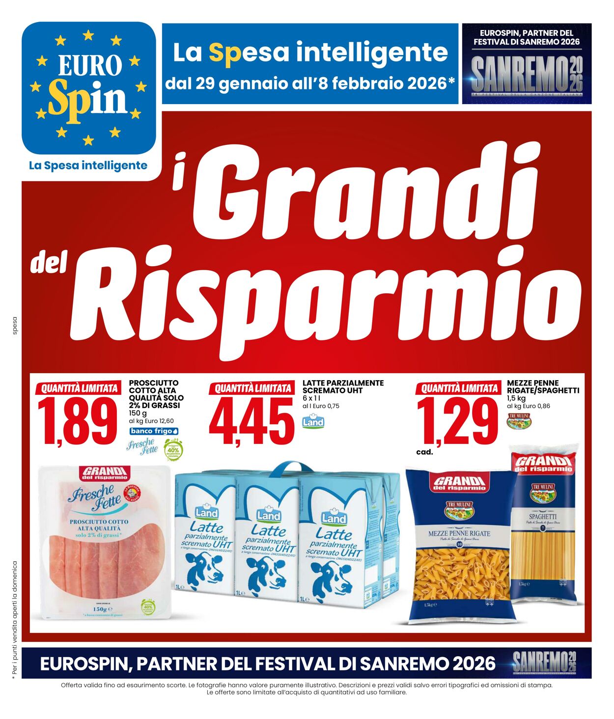 Volantino Eurospin 29.01.2026 - 08.02.2026