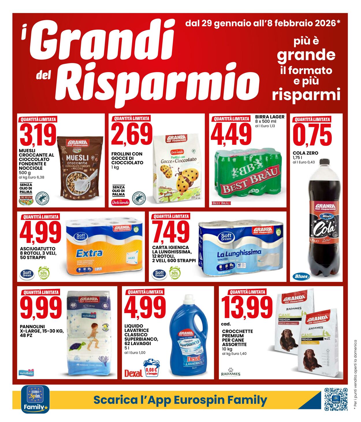 Volantino Eurospin 29.01.2026 - 08.02.2026