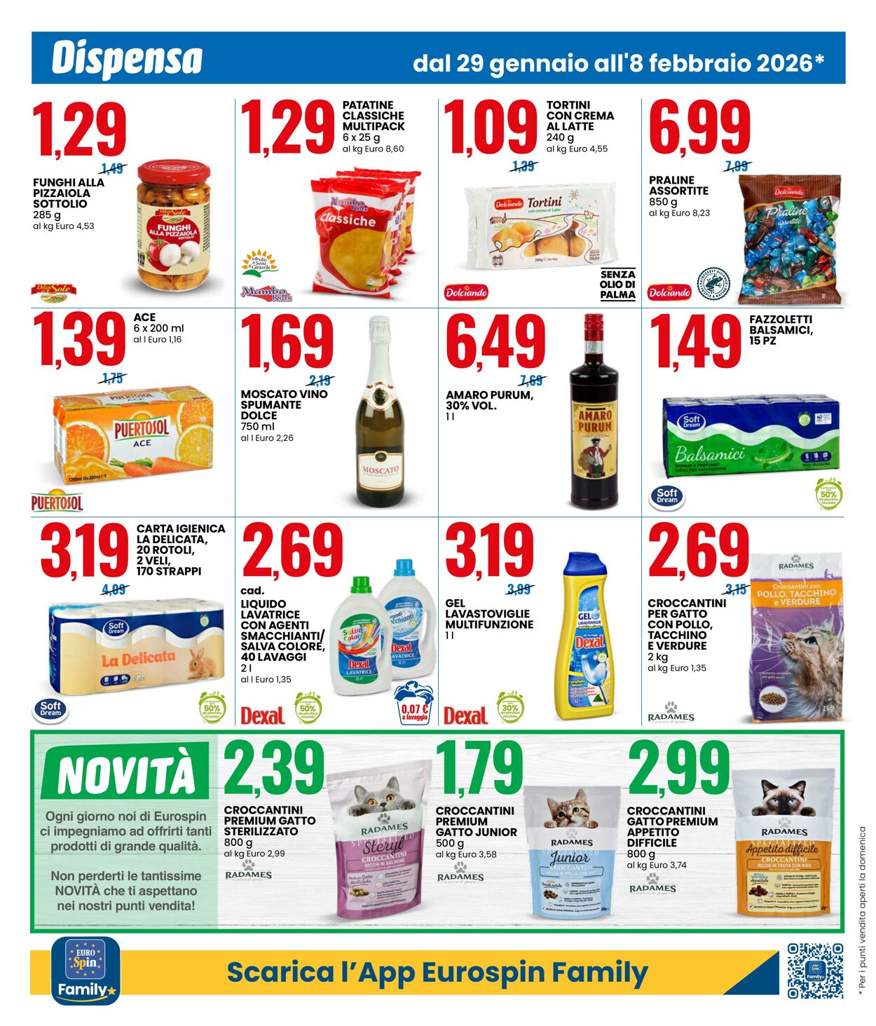 Volantino Eurospin 29.01.2026 - 08.02.2026