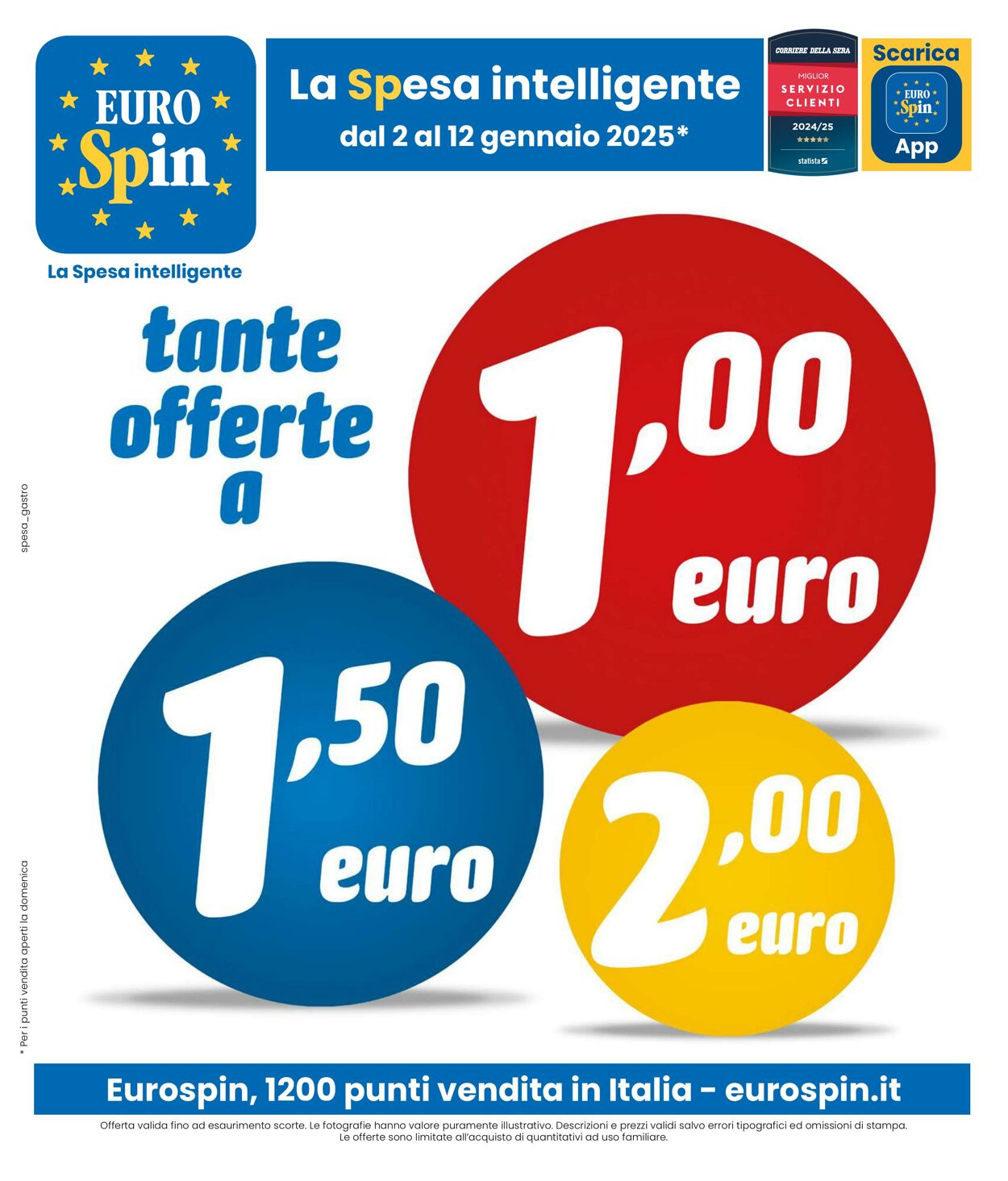 Volantino Eurospin 02.01.2025 - 12.01.2025