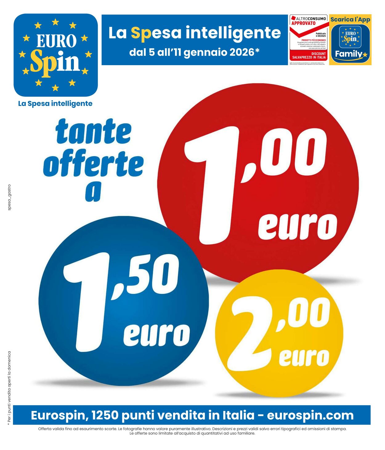 Volantino Eurospin 05.01.2026 - 12.01.2026