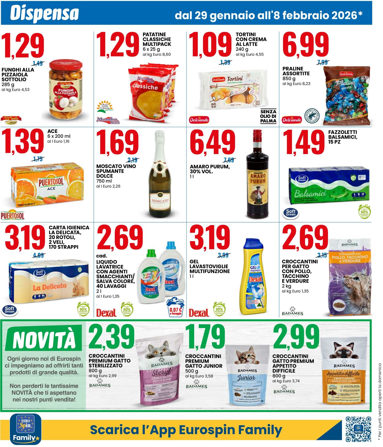 Volantino Eurospin 29.01.2026 - 08.02.2026