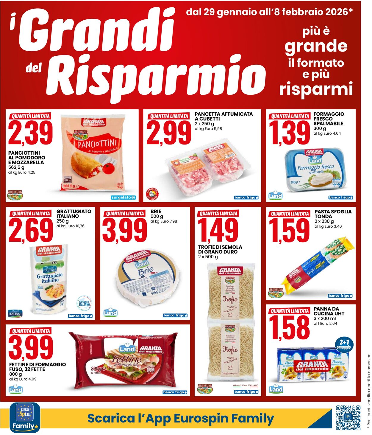 Volantino Eurospin 29.01.2026 - 08.02.2026