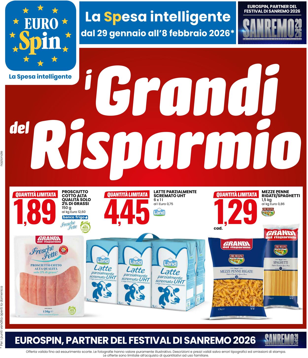 Volantino Eurospin 29.01.2026 - 08.02.2026