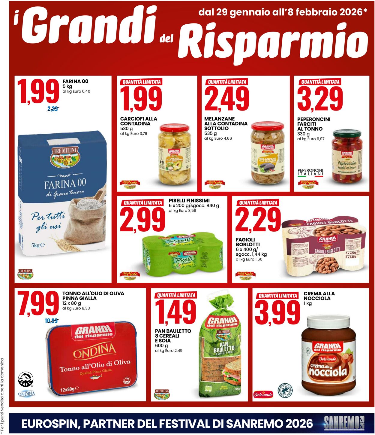 Volantino Eurospin 29.01.2026 - 08.02.2026
