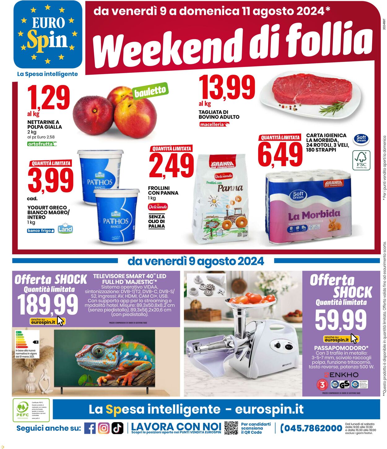 Volantino Eurospin 29.07.2024 - 11.08.2024