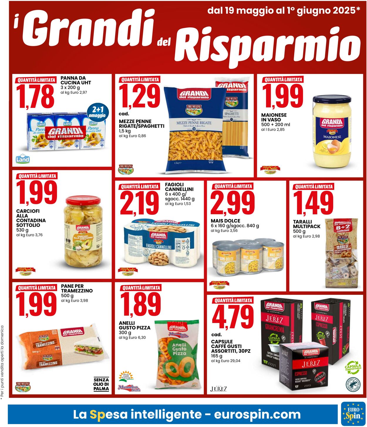 Volantino Eurospin 19.05.2025 - 01.06.2025
