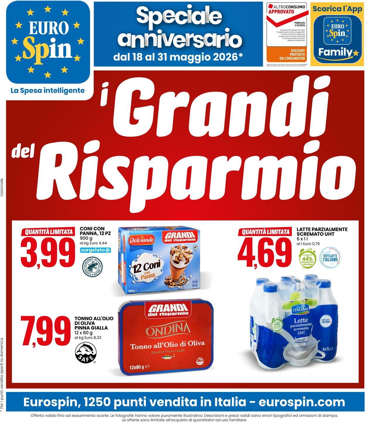 Volantino Eurospin 18.05.2026 - 31.05.2026