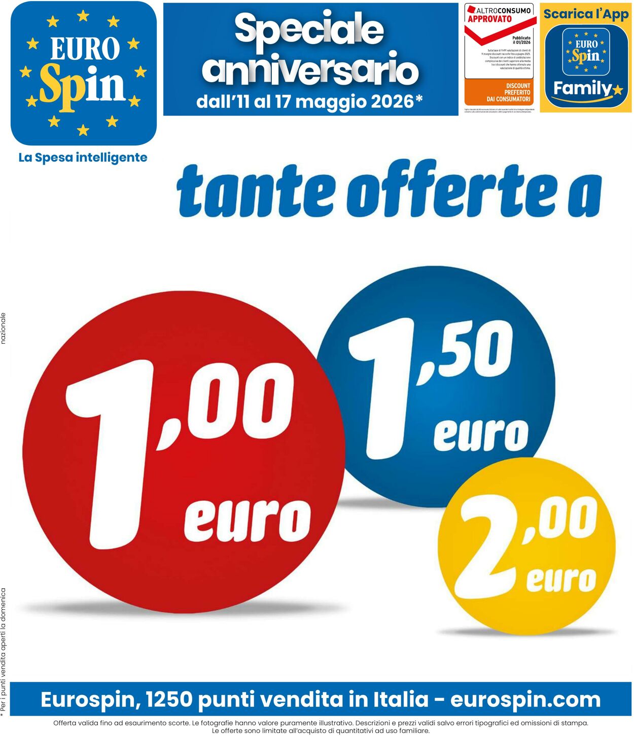 Volantino Eurospin 11.05.2026 - 17.05.2026