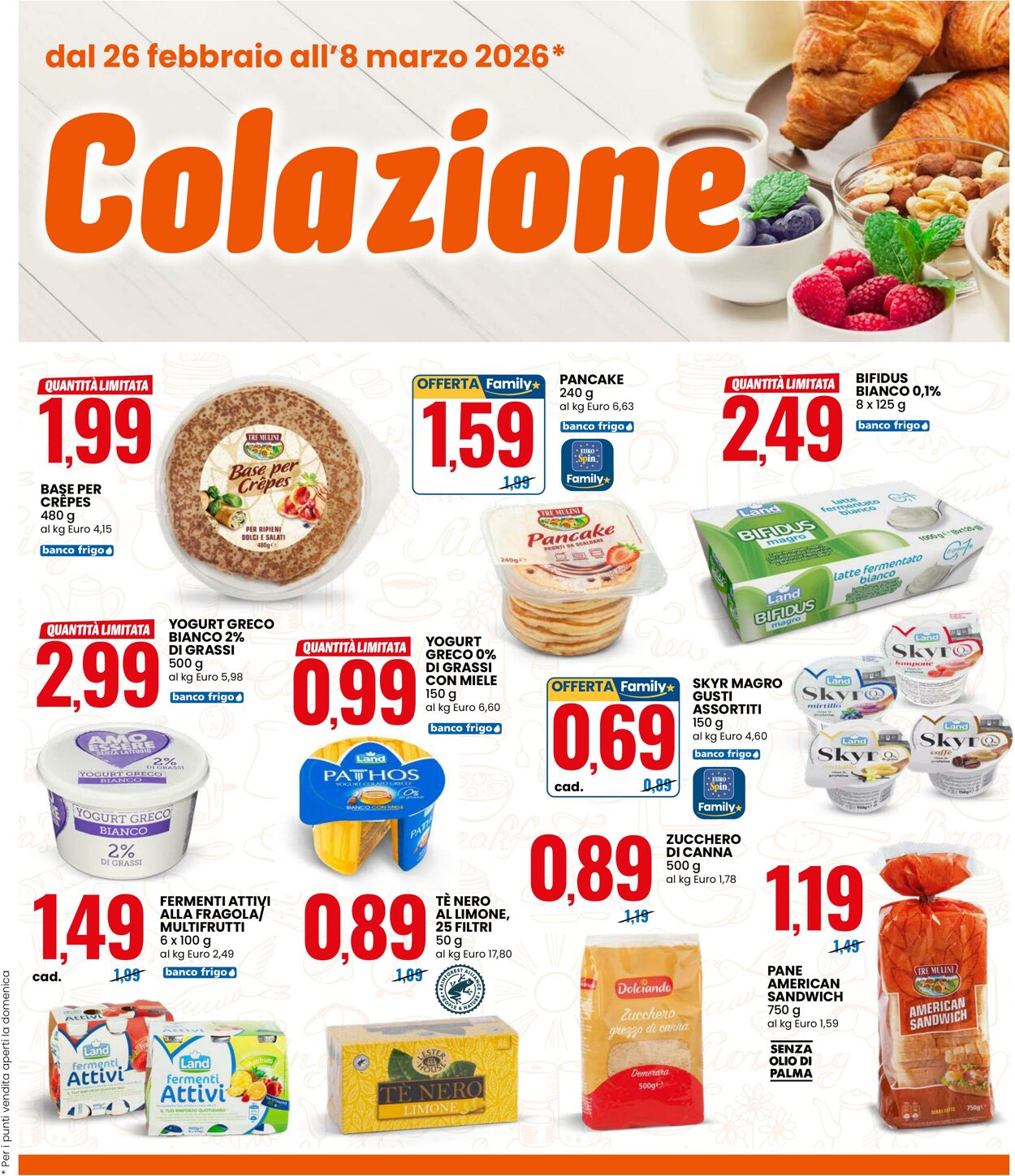 Volantino Eurospin 26.02.2026 - 08.03.2026