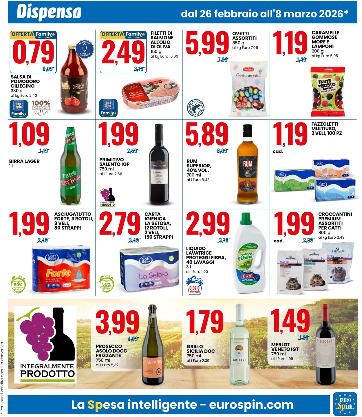 Volantino Eurospin 26.02.2026 - 08.03.2026