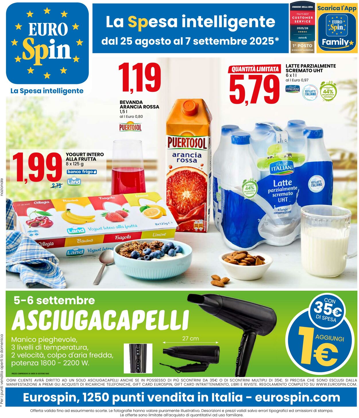 Volantino Eurospin 25.08.2025 - 07.09.2025