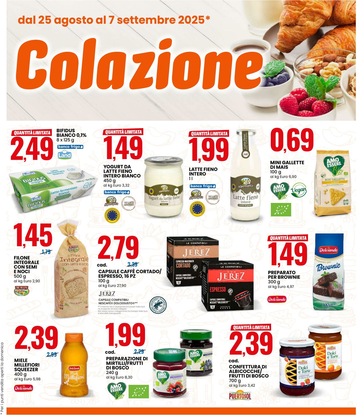 Volantino Eurospin 25.08.2025 - 07.09.2025