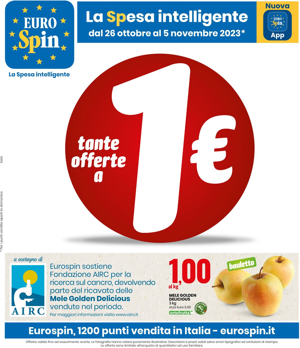 Volantino Eurospin 26.10.2023 - 05.11.2023