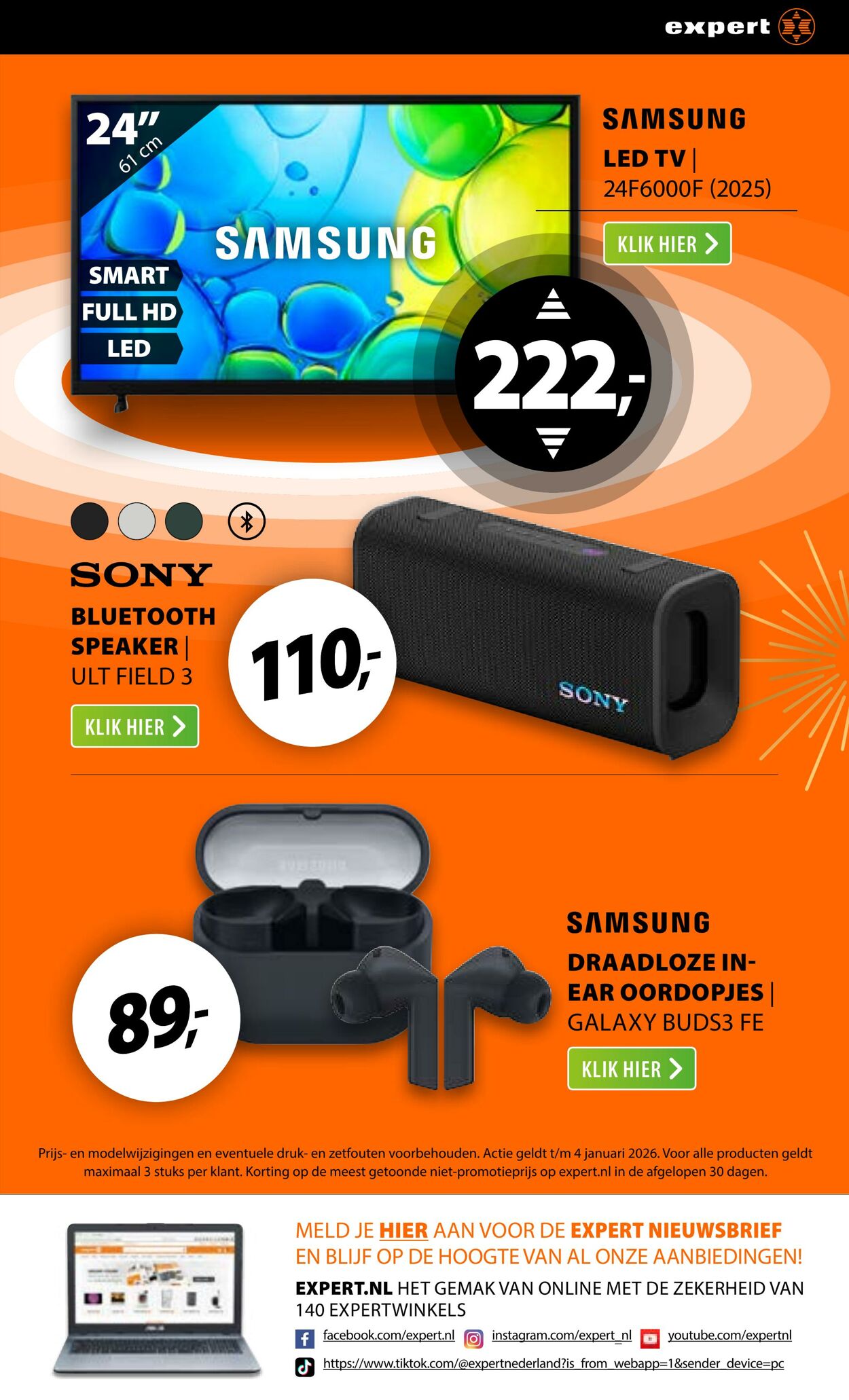 Volantino Expert 29.12.2025 - 04.01.2026