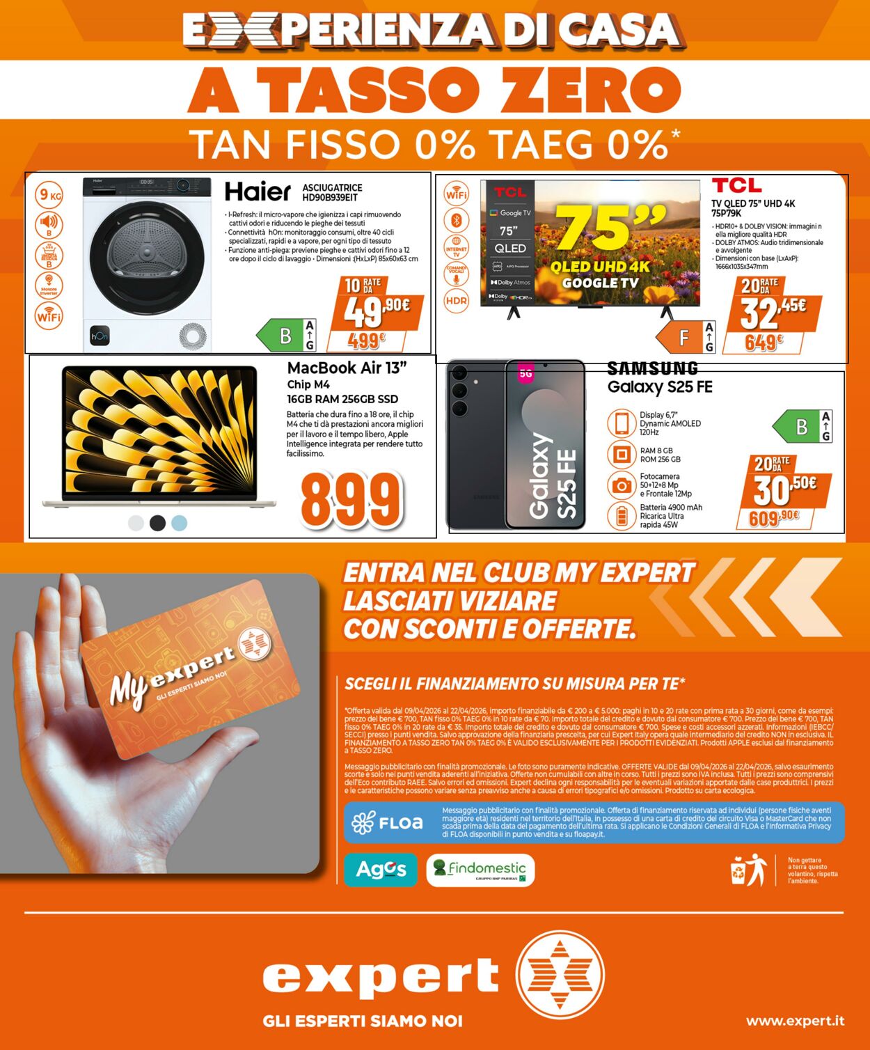 Volantino Expert 09.04.2026 - 17.04.2026