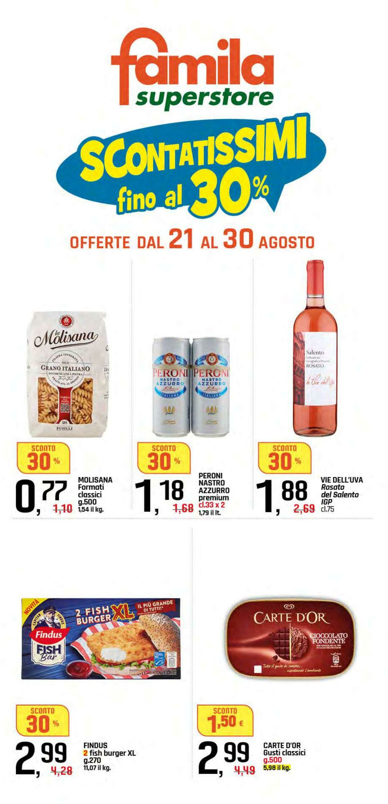 Volantino Famila 21.08.2025 - 30.08.2025