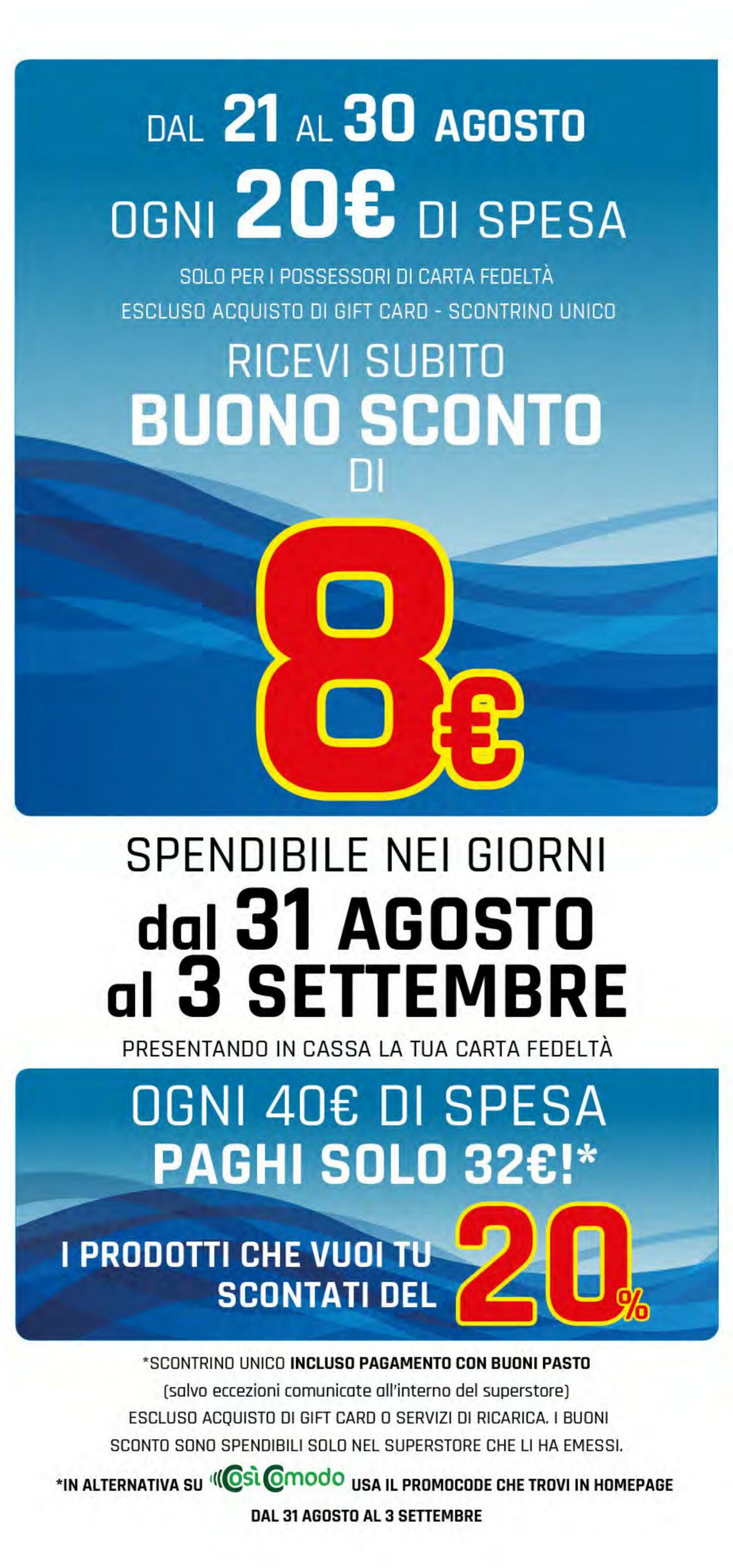 Volantino Famila 21.08.2025 - 30.08.2025