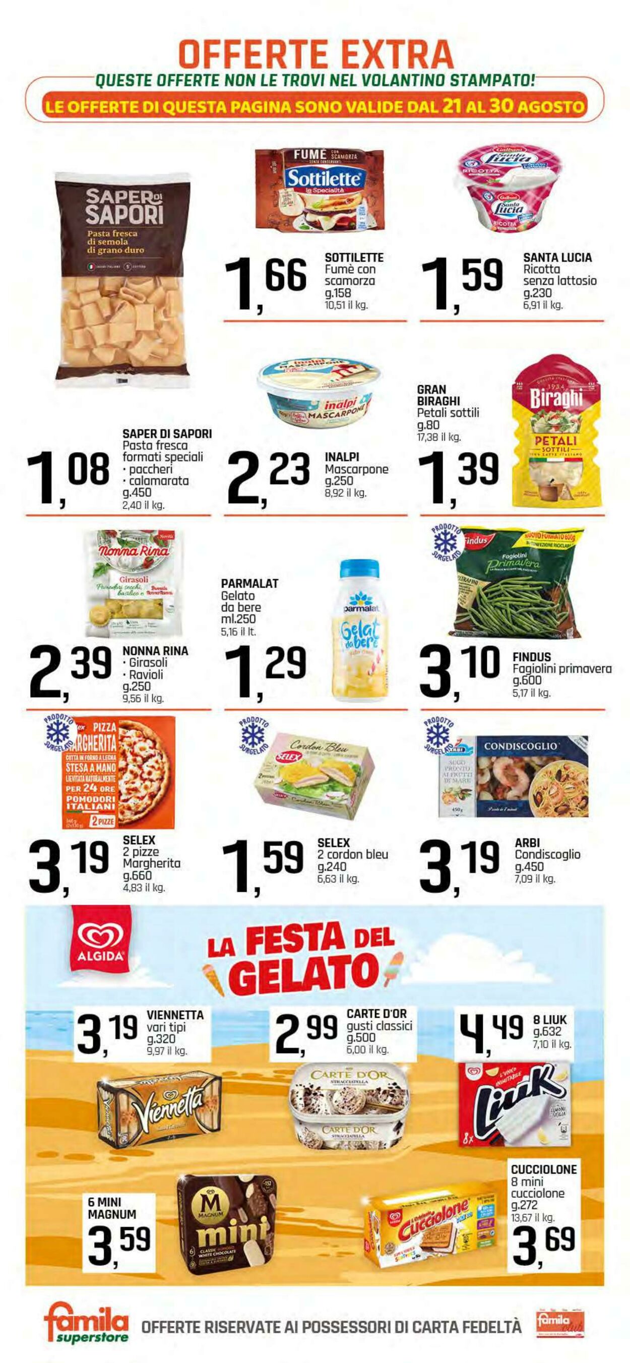 Volantino Famila 21.08.2025 - 30.08.2025