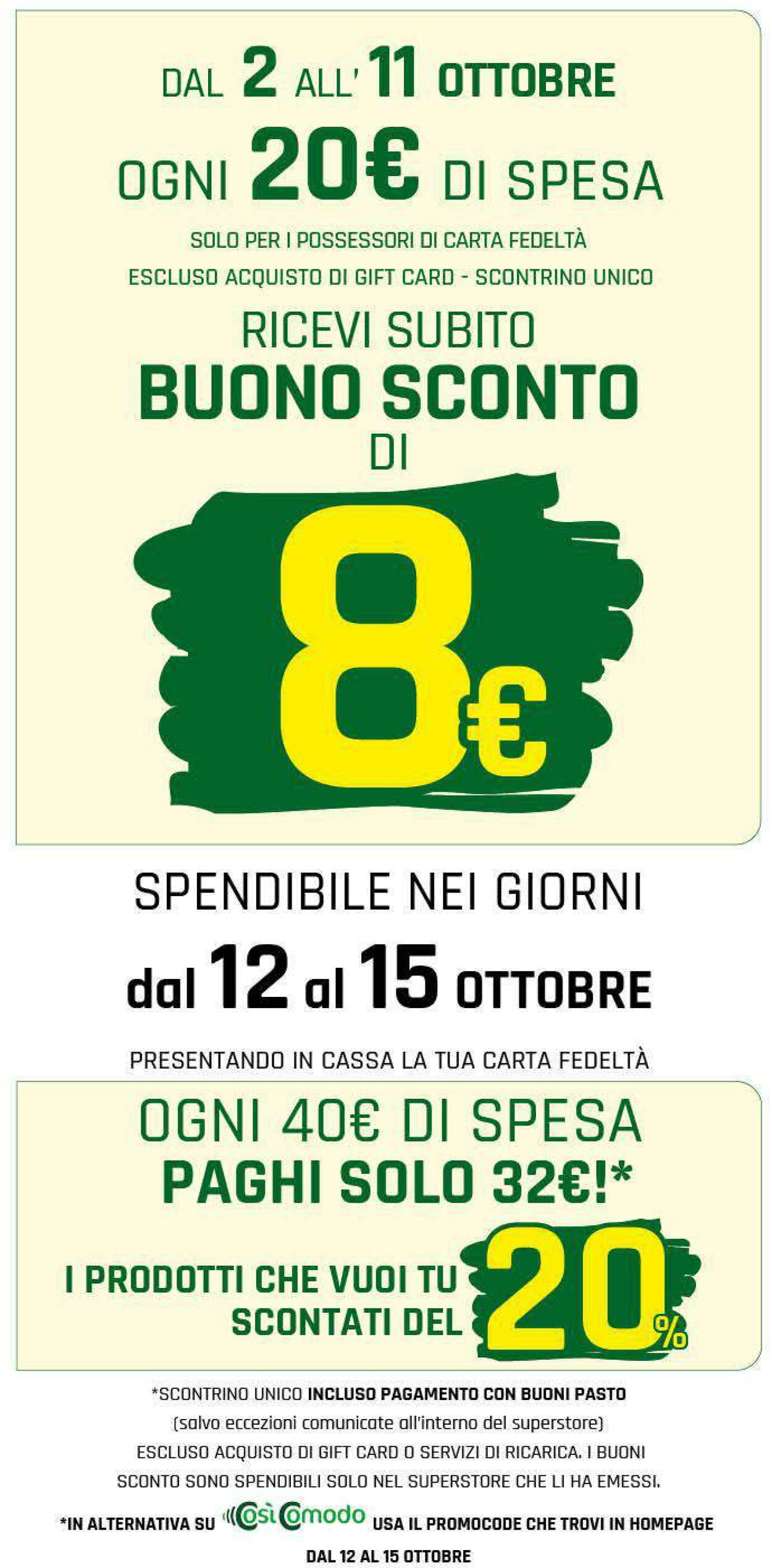 Volantino Famila 02.10.2025 - 11.10.2025