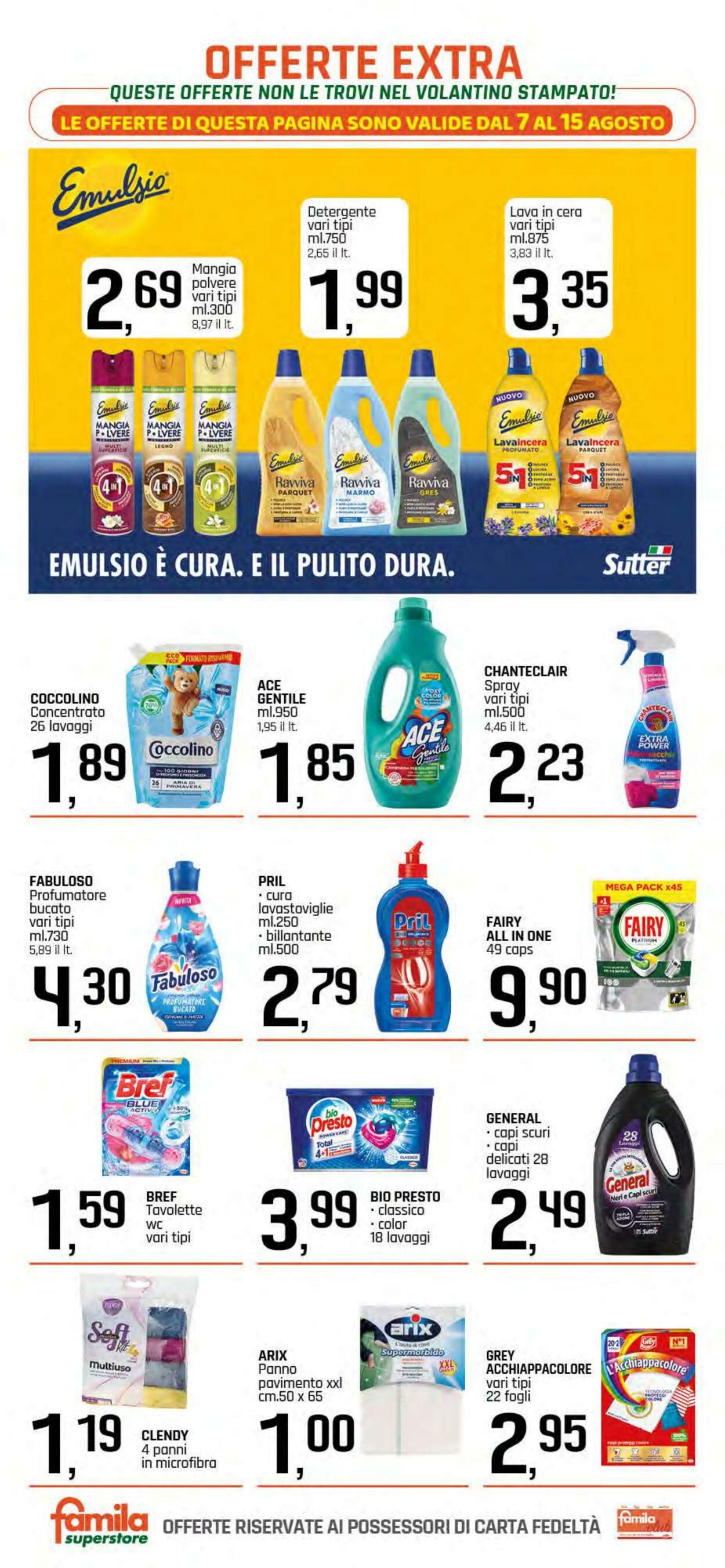 Volantino Famila 07.08.2025 - 15.08.2025