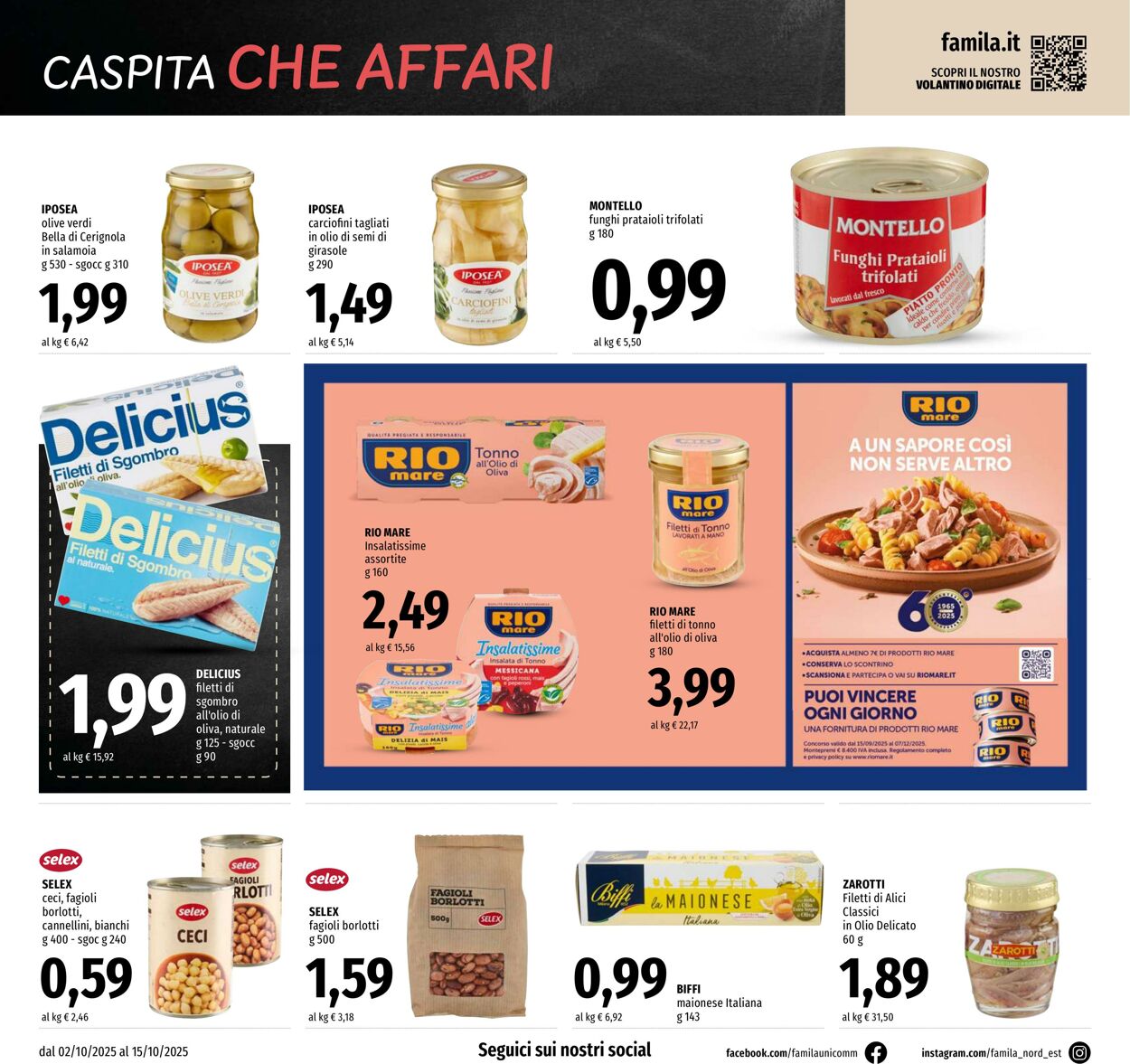 Volantino Famila 02.10.2025 - 15.10.2025