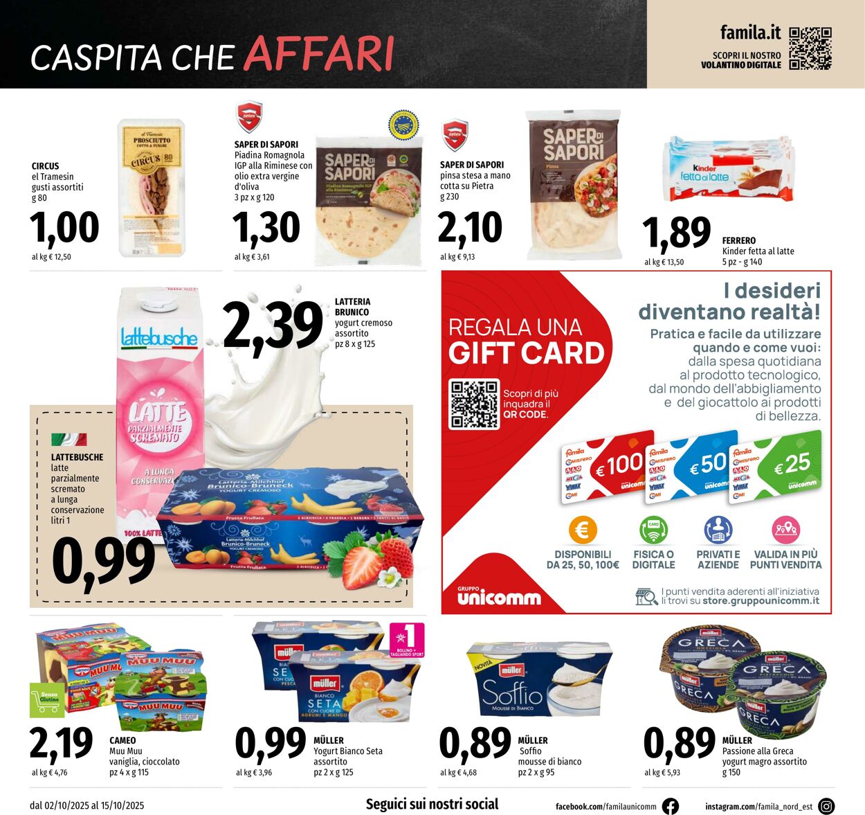 Volantino Famila 02.10.2025 - 15.10.2025