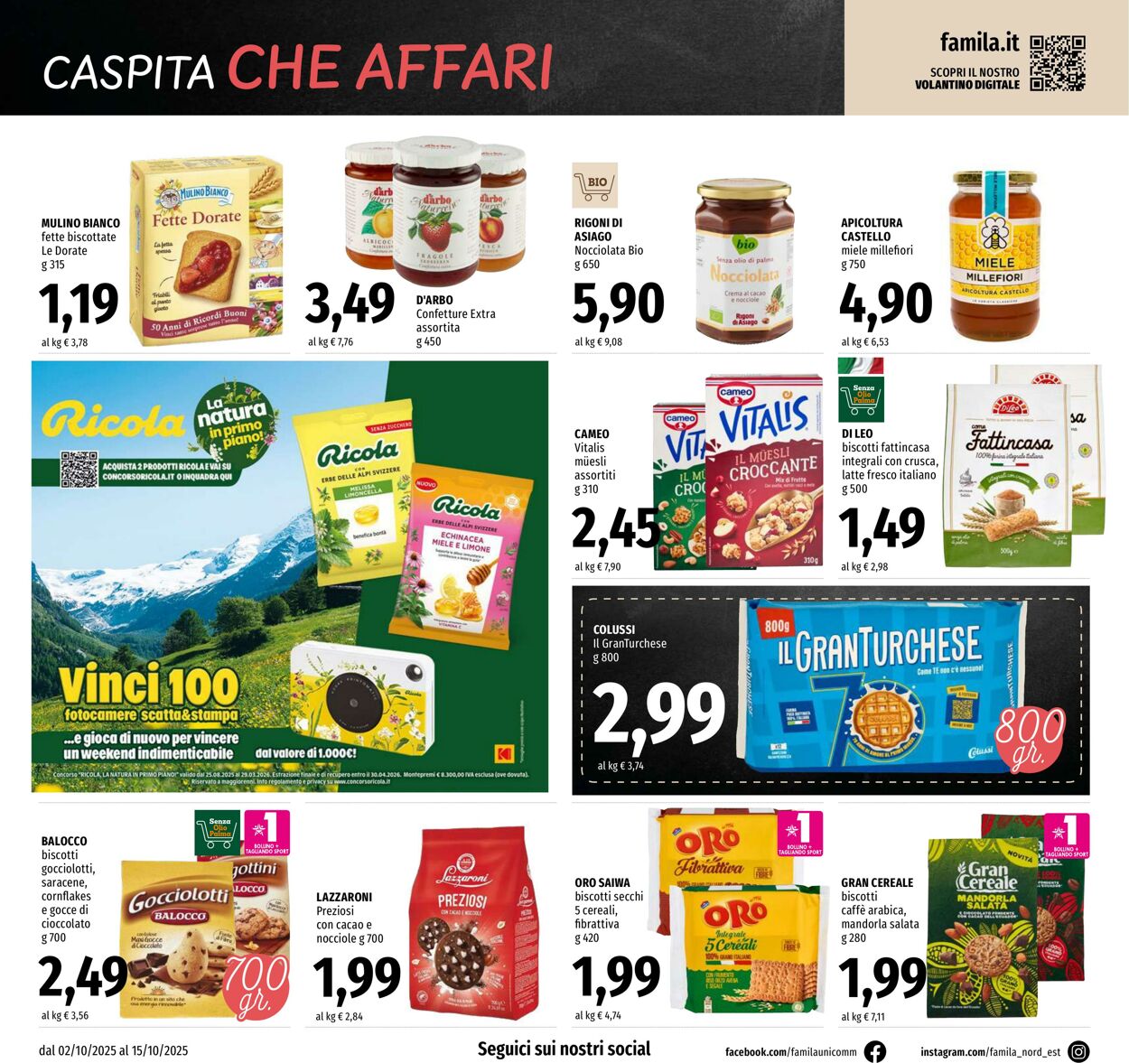 Volantino Famila 02.10.2025 - 15.10.2025