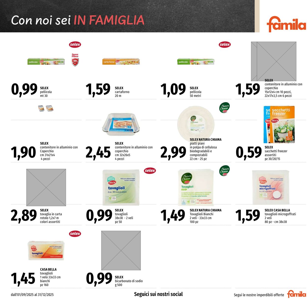 Volantino Famila 01.09.2025 - 31.12.2025