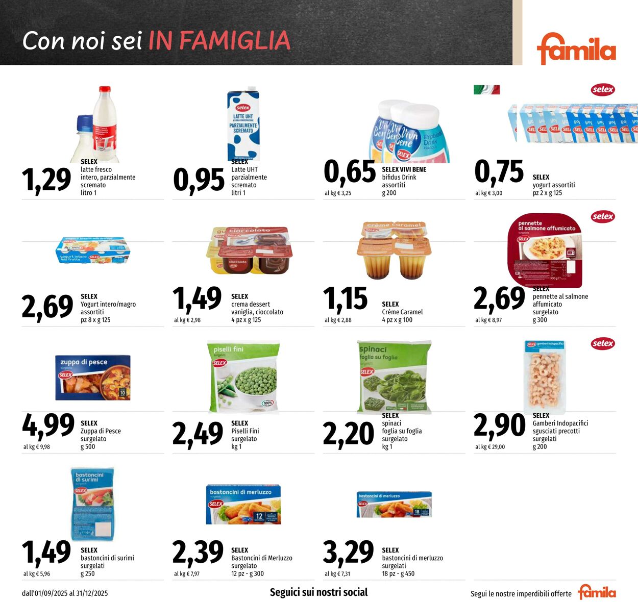 Volantino Famila 01.09.2025 - 31.12.2025