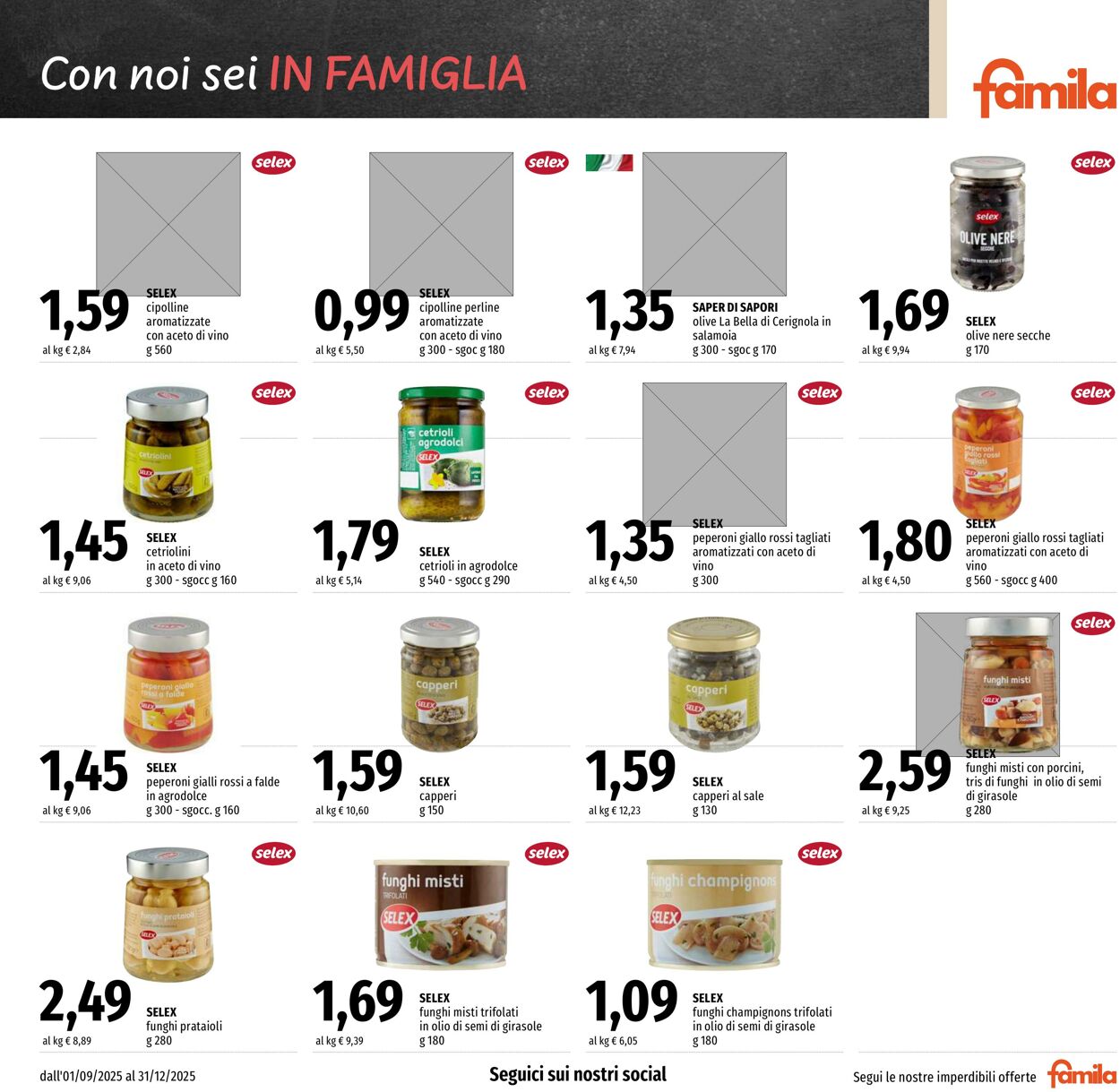 Volantino Famila 01.09.2025 - 31.12.2025