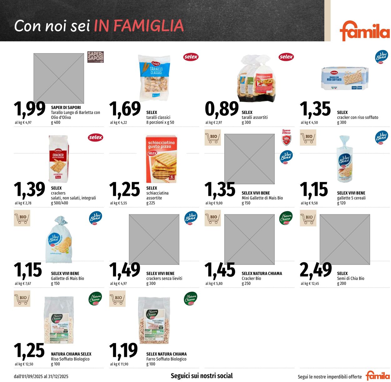 Volantino Famila 01.09.2025 - 31.12.2025