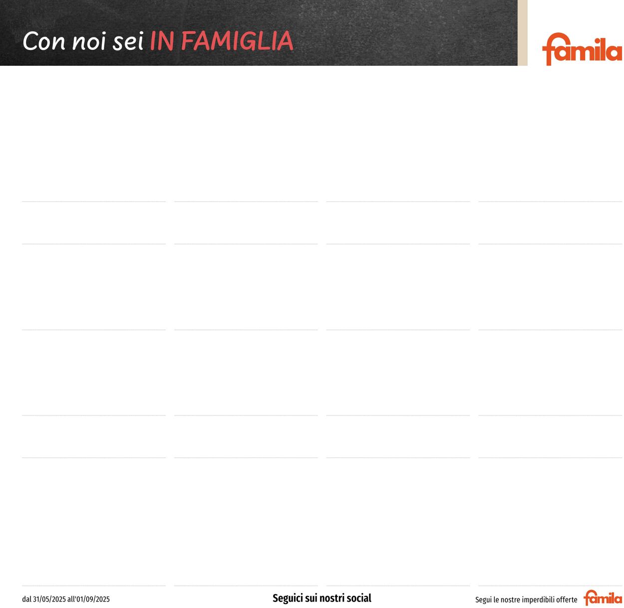 Volantino Famila 01.09.2025 - 31.12.2025