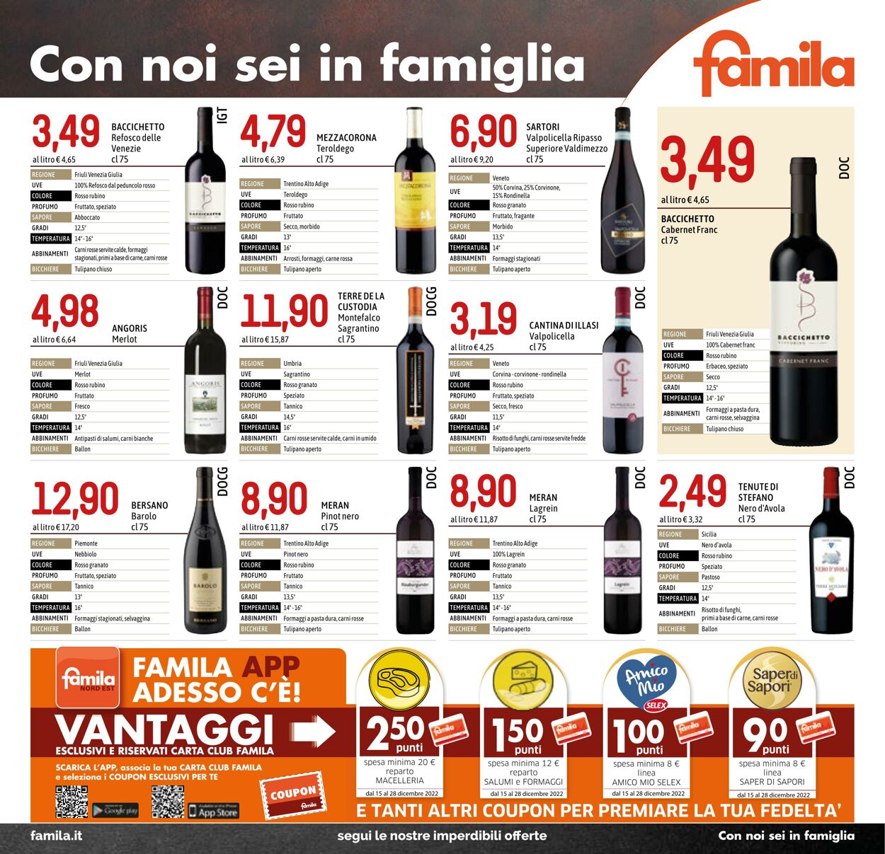 Volantino Famila 15.12.2022 - 28.12.2022