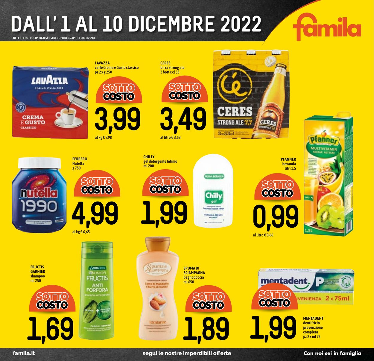 Volantino Famila 01.12.2022 - 14.12.2022