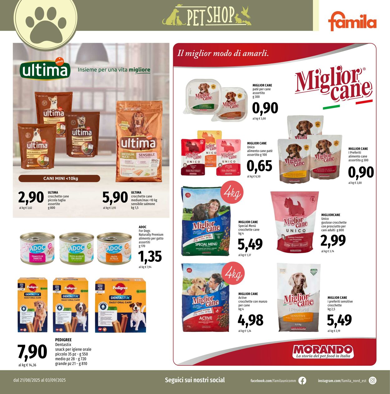 Volantino Famila 21.08.2025 - 03.09.2025