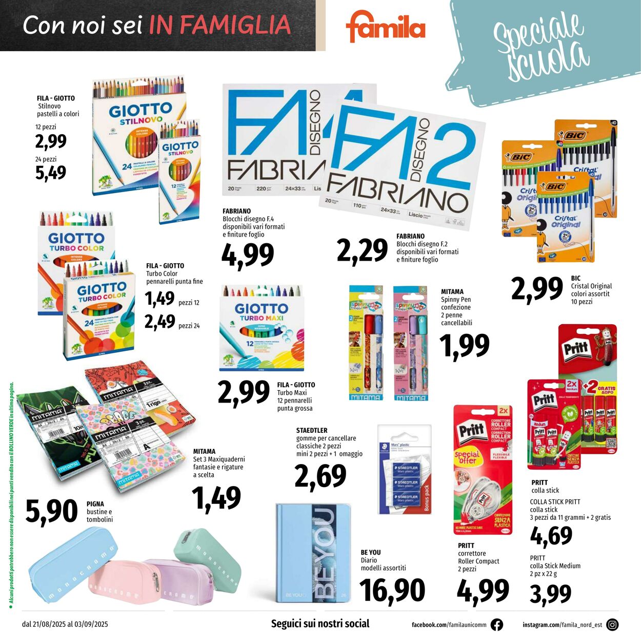 Volantino Famila 21.08.2025 - 03.09.2025