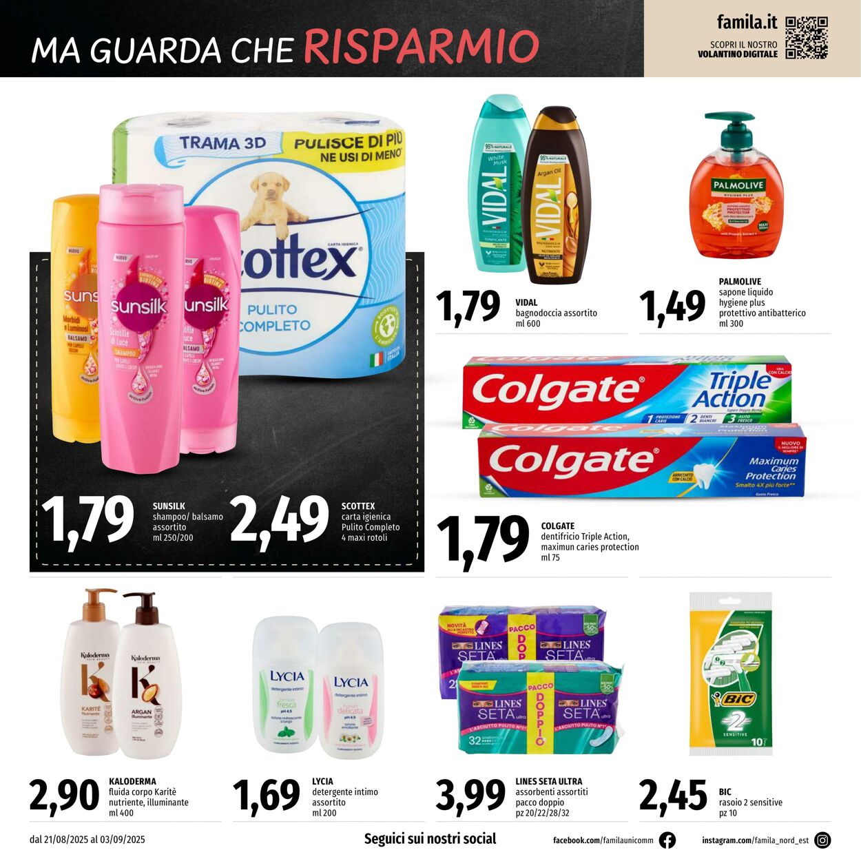Volantino Famila 21.08.2025 - 03.09.2025