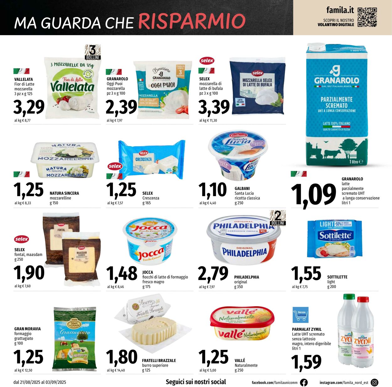 Volantino Famila 21.08.2025 - 03.09.2025